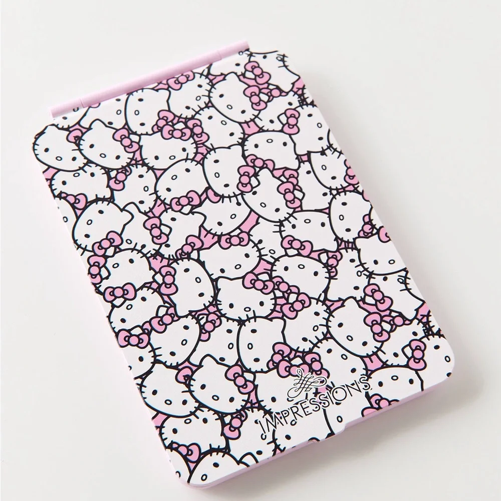 Impressions Vanity Co. Hello Kitty Touch Pad Mini Tri-Tone LED Makeup Mirror NWT